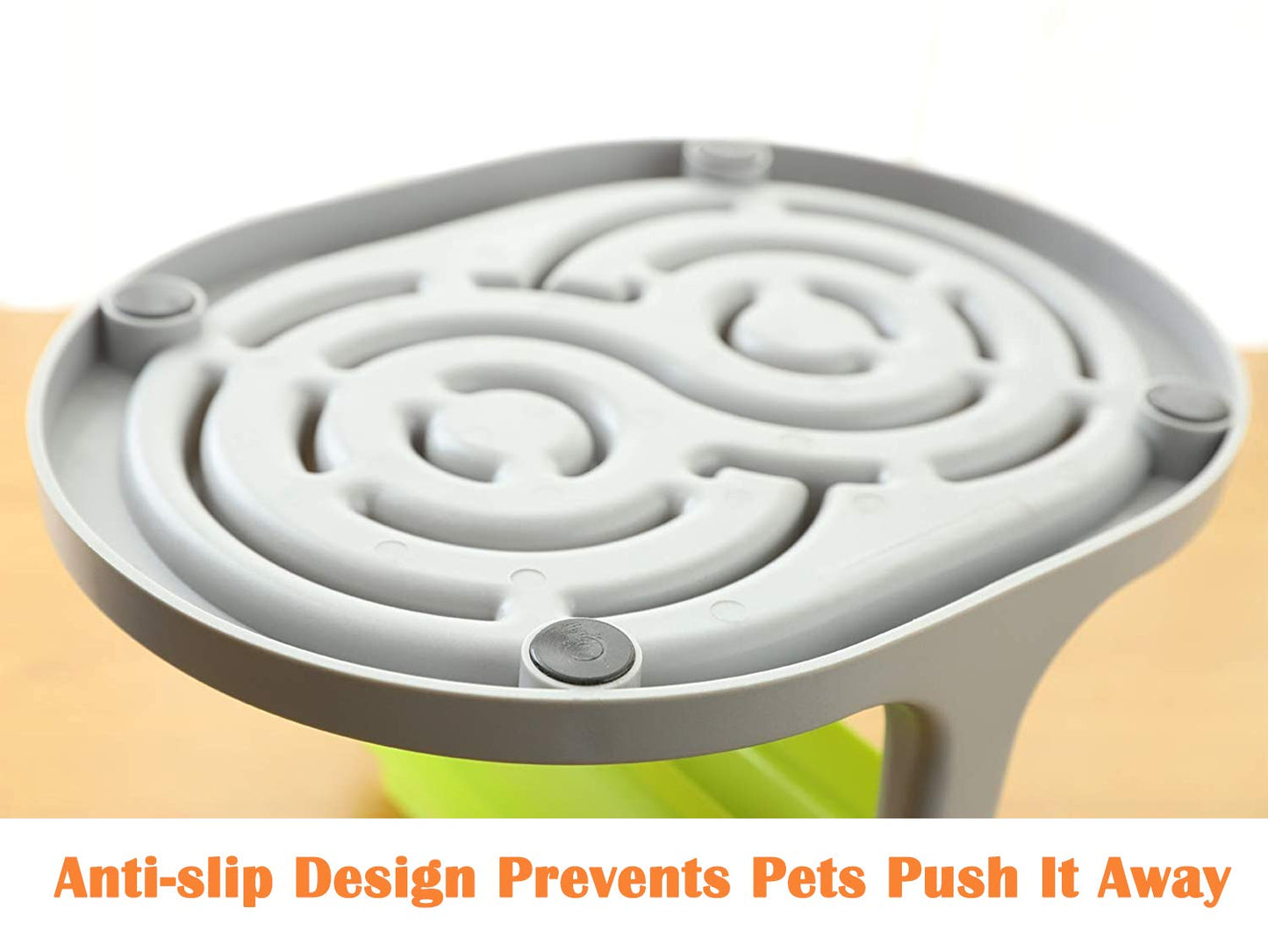 Interactive Dog & Cat Food Puzzle Toy - Treat Boredom Dispensing Slow Feeder - Anxiety IQ Training in Smart Feeding and Adjustable Height for Small/Medium Dogs